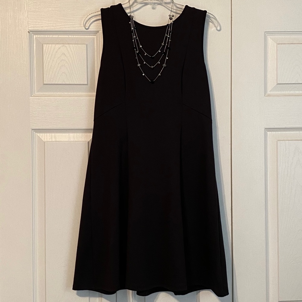 Maurices Black Ponte Dress - Size Large